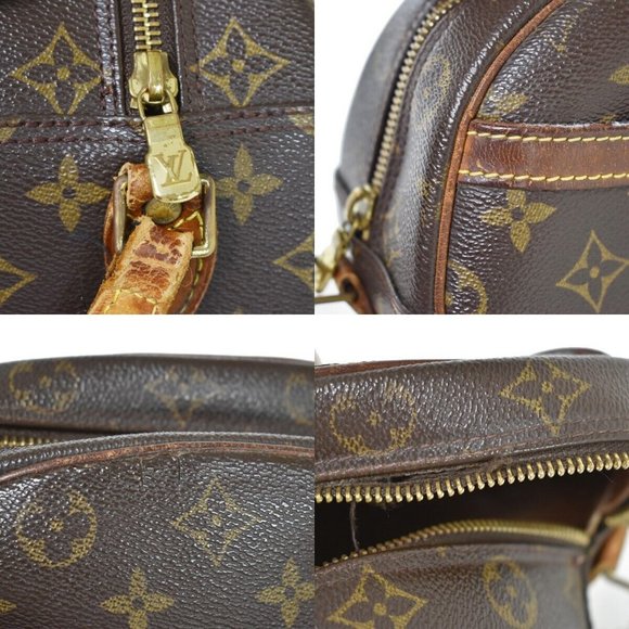 Authentic LOUIS VUITTON Blois Crossbody Shoulder Bag Monogram Leather Brown - Picture 16 of 16